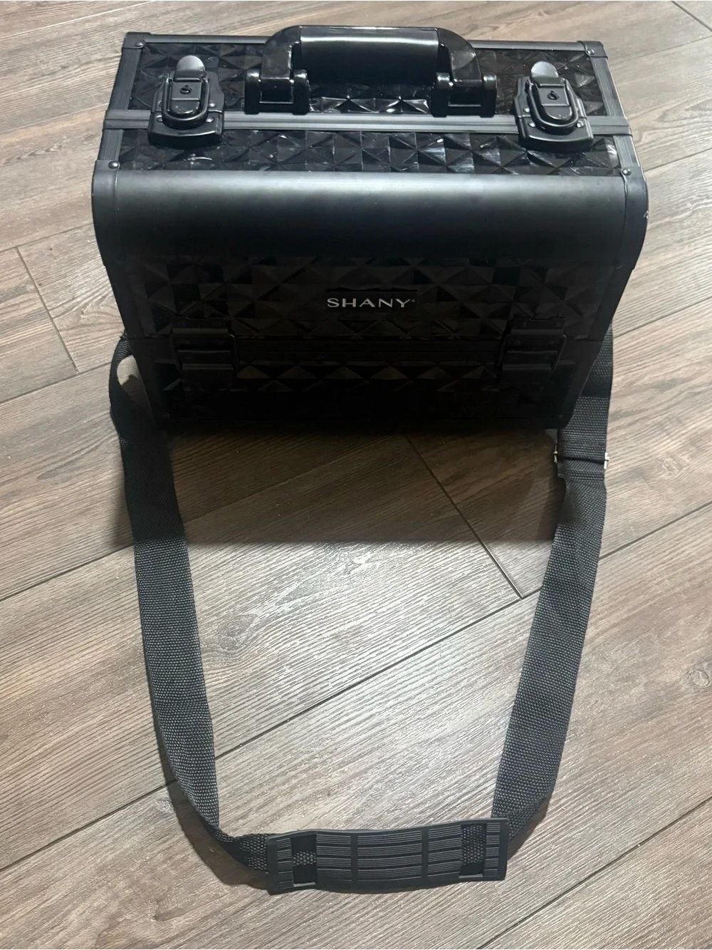 SHANY Fantasy Collection Black Makeup Train Case Cosmetic Organizer Box
